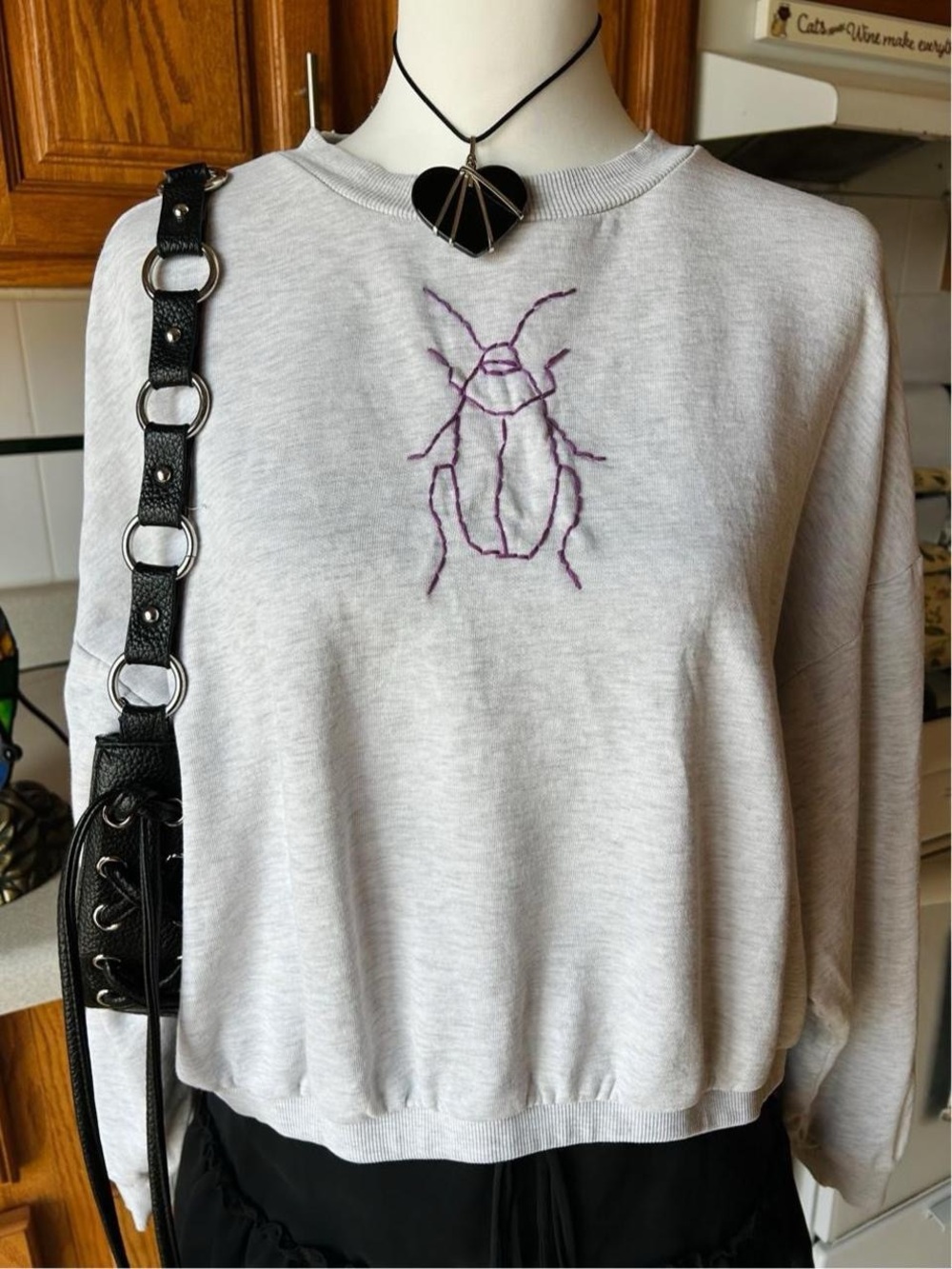 H&M Beige Crewneck Sweatshirt